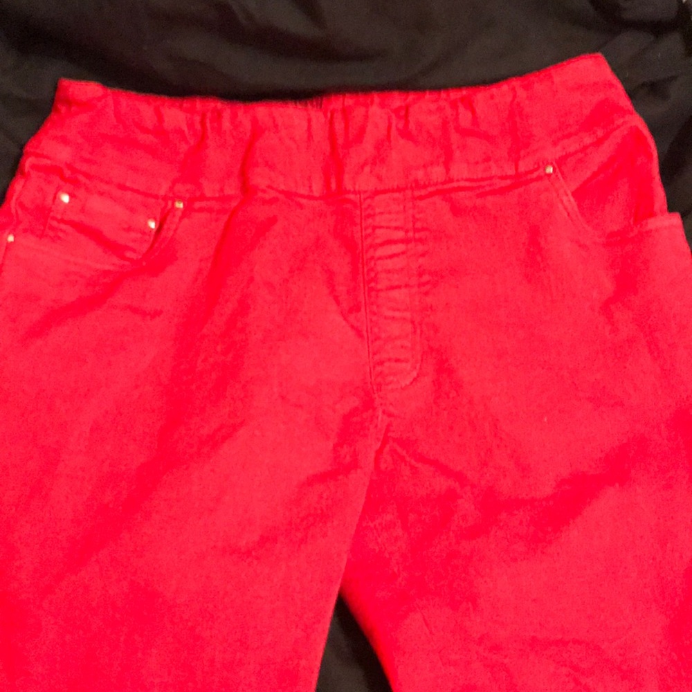Red jeans